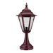 Buy Pillar & Pedestal Lights Australia Turin Pillar Light H565mm Burgundy Aluminium - 15430
