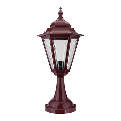 Buy Pillar & Pedestal Lights Australia Turin Pillar Light H565mm Burgundy Aluminium - 15496