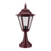 Buy Pillar & Pedestal Lights Australia Turin Pillar Light H565mm Burgundy Aluminium - 15496