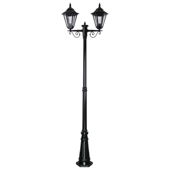 Buy Post Lights Australia Turin Post 2 Lights H2240mm Black Aluminium - 15465