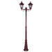 Buy Post Lights Australia Turin Post 2 Lights H2240mm Burgundy Aluminium - 15466