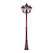 Buy Post Lights Australia Turin Post 3 Lights H2240mm Burgundy Aluminium - 15472