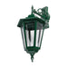 Buy Outdoor Wall Lanterns Australia Turin Outdoor Wall Lantern Down Bracket H520mm Green Aluminium - 15491