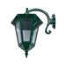 Buy Outdoor Wall Lanterns Australia Turin Outdoor Wall Lantern Curved Down Bracket Green Aluminium - 16141