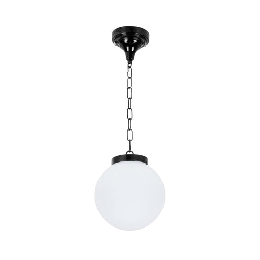 Buy Outdoor Pendant Lights Australia Siena Outdoor Pendant Light W200mm Black Aluminium - 15549