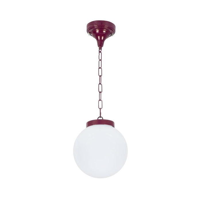 Buy Outdoor Pendant Lights Australia Siena Outdoor Pendant Light W200mm Burgundy Aluminium - 15550