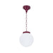 Buy Outdoor Pendant Lights Australia Siena Outdoor Pendant Light W200mm Burgundy Aluminium - 15550