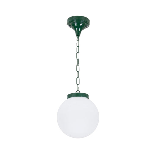 Buy Outdoor Pendant Lights Australia Siena Outdoor Pendant Light W200mm Green Aluminium - 15551