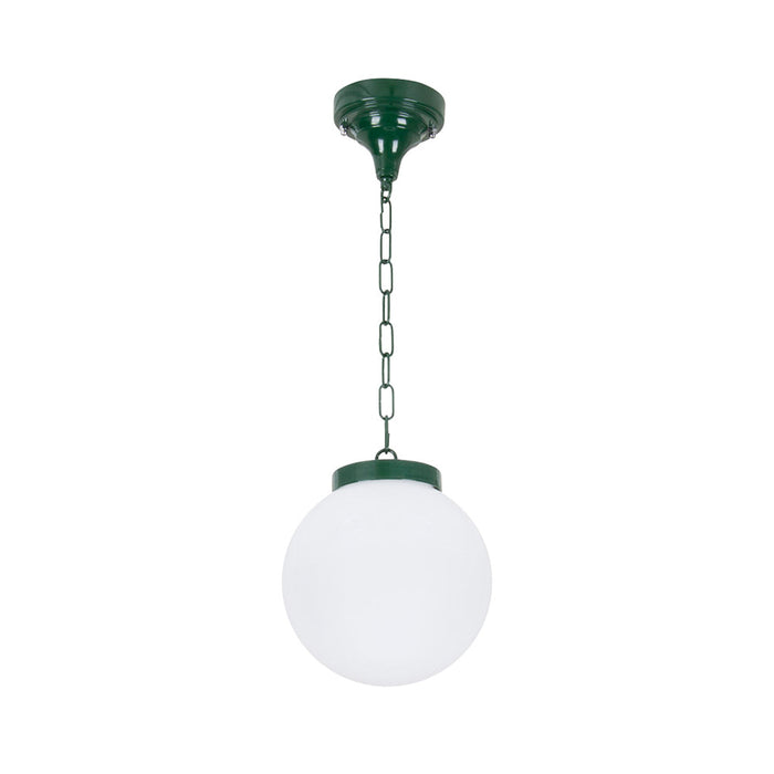 Buy Outdoor Pendant Lights Australia Siena Outdoor Pendant Light W200mm Green Aluminium - 15551