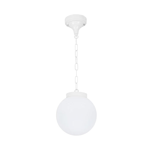 Buy Outdoor Pendant Lights Australia Siena Outdoor Pendant Light W200mm White Aluminium - 15553