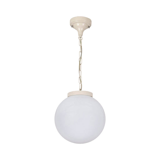 Buy Outdoor Pendant Lights Australia Siena Outdoor Pendant Light W250mm Beige Aluminium - 15554