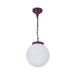Buy Outdoor Pendant Lights Australia Siena Outdoor Pendant Light W250mm Burgundy Aluminium - 15556