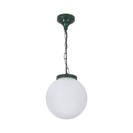 Buy Outdoor Pendant Lights Australia Siena Outdoor Pendant Light W250mm Green Aluminium - 15557