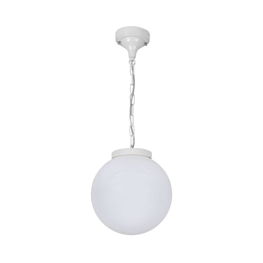 Buy Outdoor Pendant Lights Australia Siena Outdoor Pendant Light W250mm White Aluminium - 15559