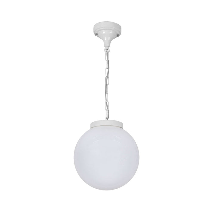 Buy Outdoor Pendant Lights Australia Siena Outdoor Pendant Light W250mm White Aluminium - 15559