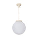 Buy Outdoor Pendant Lights Australia Siena Outdoor Pendant Light W300mm Beige Aluminium - 15560