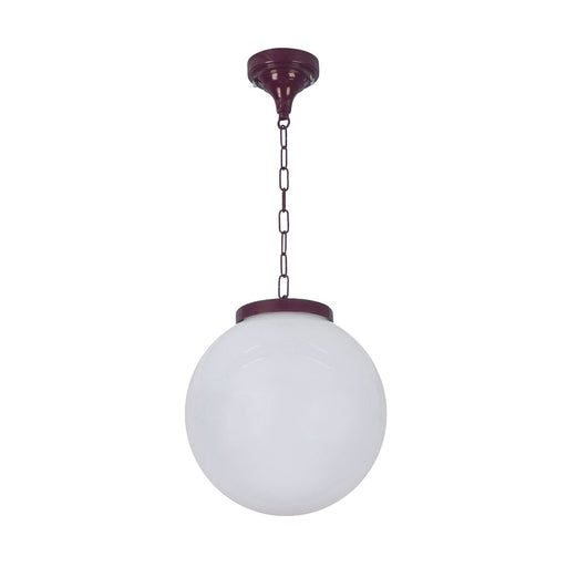 Buy Outdoor Pendant Lights Australia Siena Outdoor Pendant Light W300mm Burgundy Aluminium - 15562
