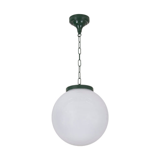 Buy Outdoor Pendant Lights Australia Siena Outdoor Pendant Light W300mm Green Aluminium - 15563