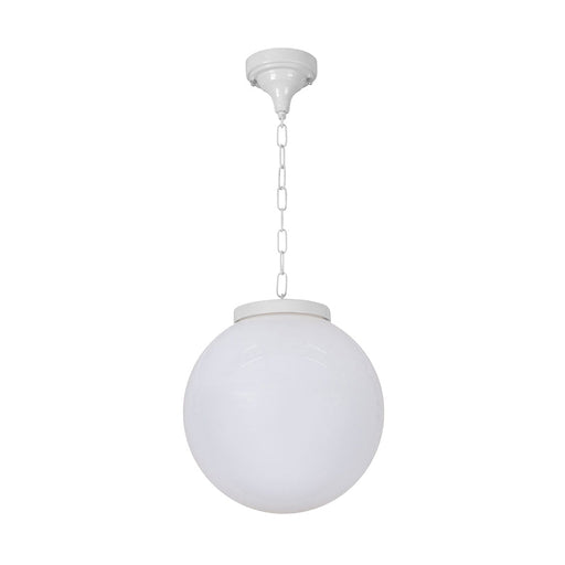 Buy Outdoor Pendant Lights Australia Siena Outdoor Pendant Light W300mm White Aluminium - 15565