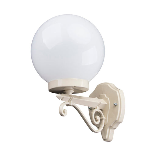 Buy Exterior Wall Lights Australia Siena Exterior Wall Light W200mm Beige Aluminium - 15566