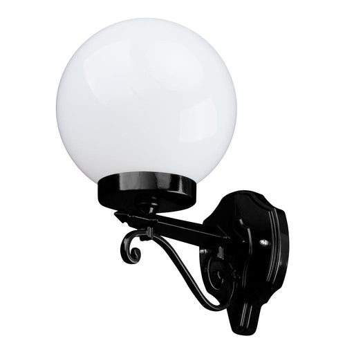 Buy Exterior Wall Lights Australia Siena Exterior Wall Light W200mm Black Aluminium - 15567