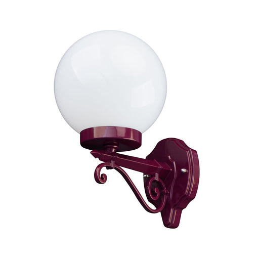 Buy Exterior Wall Lights Australia Siena Exterior Wall Light W200mm Burgundy Aluminium - 15568
