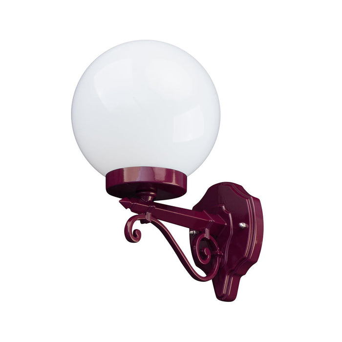 Buy Exterior Wall Lights Australia Siena Exterior Wall Light W200mm Burgundy Aluminium - 15568