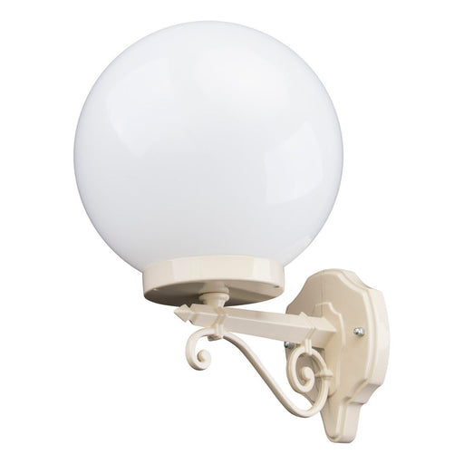 Buy Exterior Wall Lights Australia Siena Exterior Wall Light W250mm Beige Aluminium - 15572