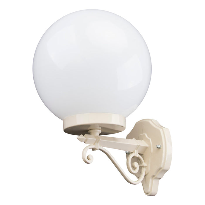 Buy Exterior Wall Lights Australia Siena Exterior Wall Light W250mm Beige Aluminium - 15572
