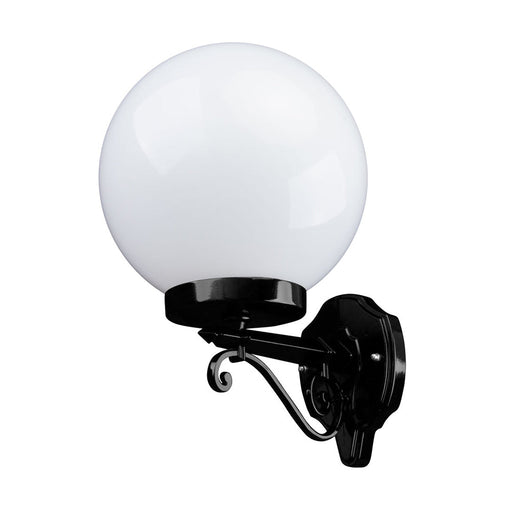 Buy Exterior Wall Lights Australia Siena Exterior Wall Light W250mm Black Aluminium - 15573