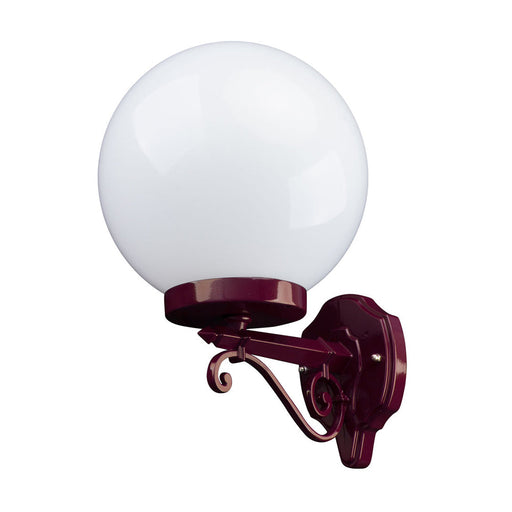 Buy Exterior Wall Lights Australia Siena Exterior Wall Light W250mm Burgundy Aluminium - 15574