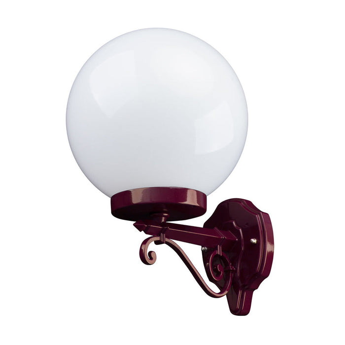Buy Exterior Wall Lights Australia Siena Exterior Wall Light W250mm Burgundy Aluminium - 15574