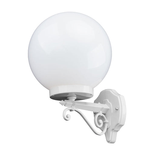 Buy Exterior Wall Lights Australia Siena Exterior Wall Light W250mm White Aluminium - 15577