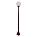 Buy Post Lights Australia Siena Post Light H1930mm W250mm Burgundy Aluminium - 15592