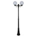 Buy Post Lights Australia Siena Post 2 Lights H2350mm W250mm Black Aluminium - 15615