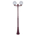 Buy Post Lights Australia Siena Post 2 Lights H2350mm W250mm Burgundy Aluminium - 15616