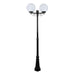 Buy Post Lights Australia Siena Post 2 Lights H2350mm W300mm Black Aluminium - 15621