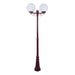 Buy Post Lights Australia Siena Post 2 Lights H2350mm W300mm Burgundy Aluminium - 15622