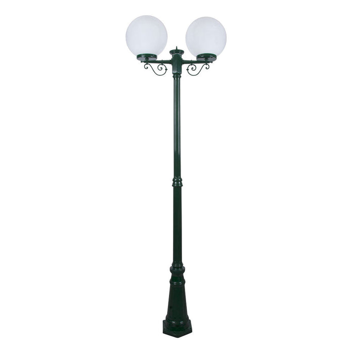 Buy Post Lights Australia Siena Post 2 Lights H2350mm W300mm Green Aluminium - 15623