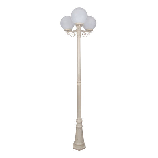 Buy Post Lights Australia Siena Post 3 Lights H2300mm W250mm Beige Aluminium - 15626