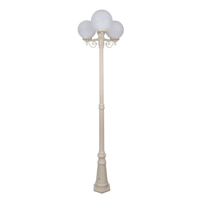 Buy Post Lights Australia Siena Post 3 Lights H2300mm W250mm Beige Aluminium - 15626