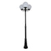 Buy Post Lights Australia Siena Post 3 Lights H2300mm W250mm Black Aluminium - 15627