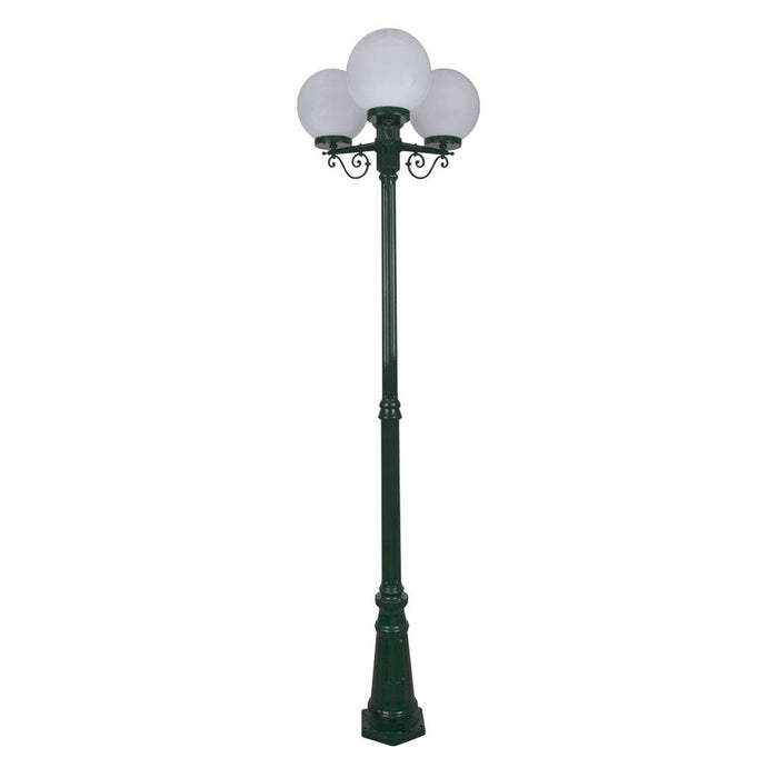 Buy Post Lights Australia Siena Post 3 Lights H2300mm W250mm Green Aluminium - 15629