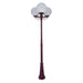 Buy Post Lights Australia Siena Post 3 Lights H2350mm W300mm Burgundy Aluminium - 15634