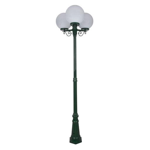 Buy Post Lights Australia Siena Post 3 Lights H2350mm W300mm Green Aluminium - 15635