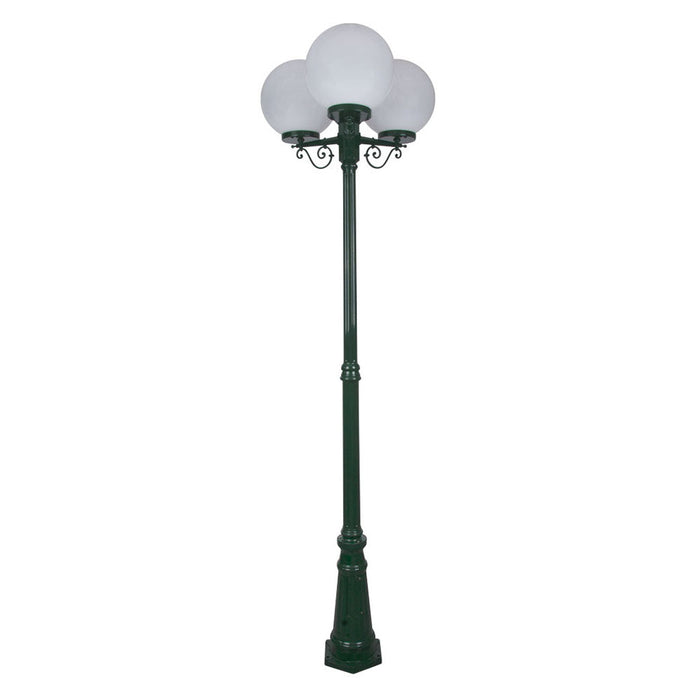 Buy Post Lights Australia Siena Post 3 Lights H2350mm W300mm Green Aluminium - 15635