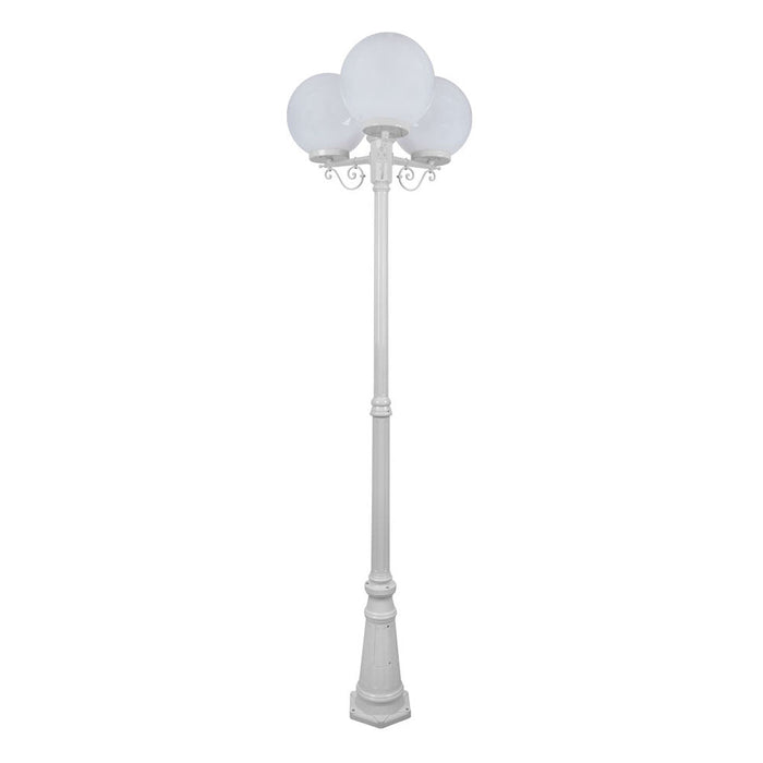 Buy Post Lights Australia Siena Post 3 Lights H2350mm W300mm White Aluminium - 15637