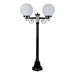 Buy Post Lights Australia Siena Post 2 Lights H1330mm W250mm Black Aluminium - 15639