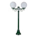 Buy Post Lights Australia Siena Post 2 Lights H1330mm W250mm Green Aluminium - 15641