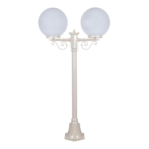 Buy Post Lights Australia Siena Post 2 Lights H1330mm W300mm Beige Aluminium - 15644